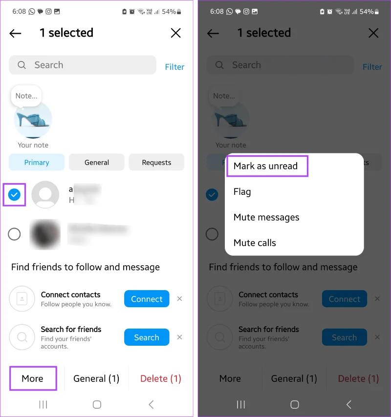 Comment ne plus voir ou ne pas lire les messages sur Instagram