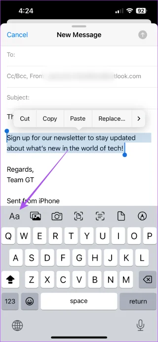 Hoe u de letterstijl in Apple Mail op iPhone, iPad en Mac kunt wijzigen