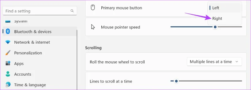 Cómo cambiar la sensibilidad del mouse (DPI) y otras configuraciones en Windows 11