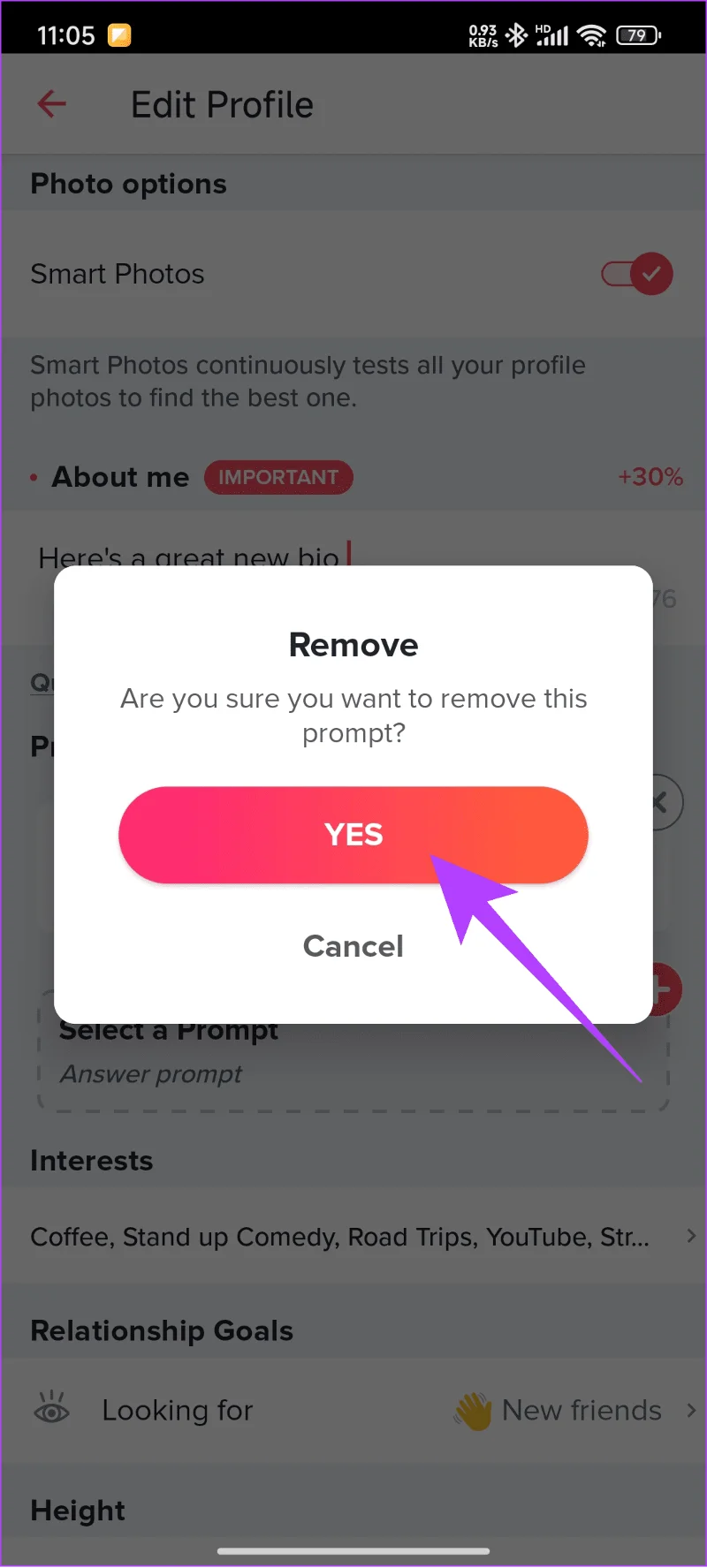 Comment réinitialiser le compte Tinder, les likes, les balayages et les correspondances