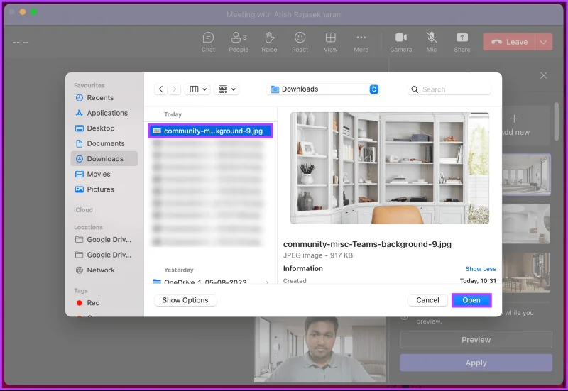 Come cambiare lo sfondo in Microsoft Teams