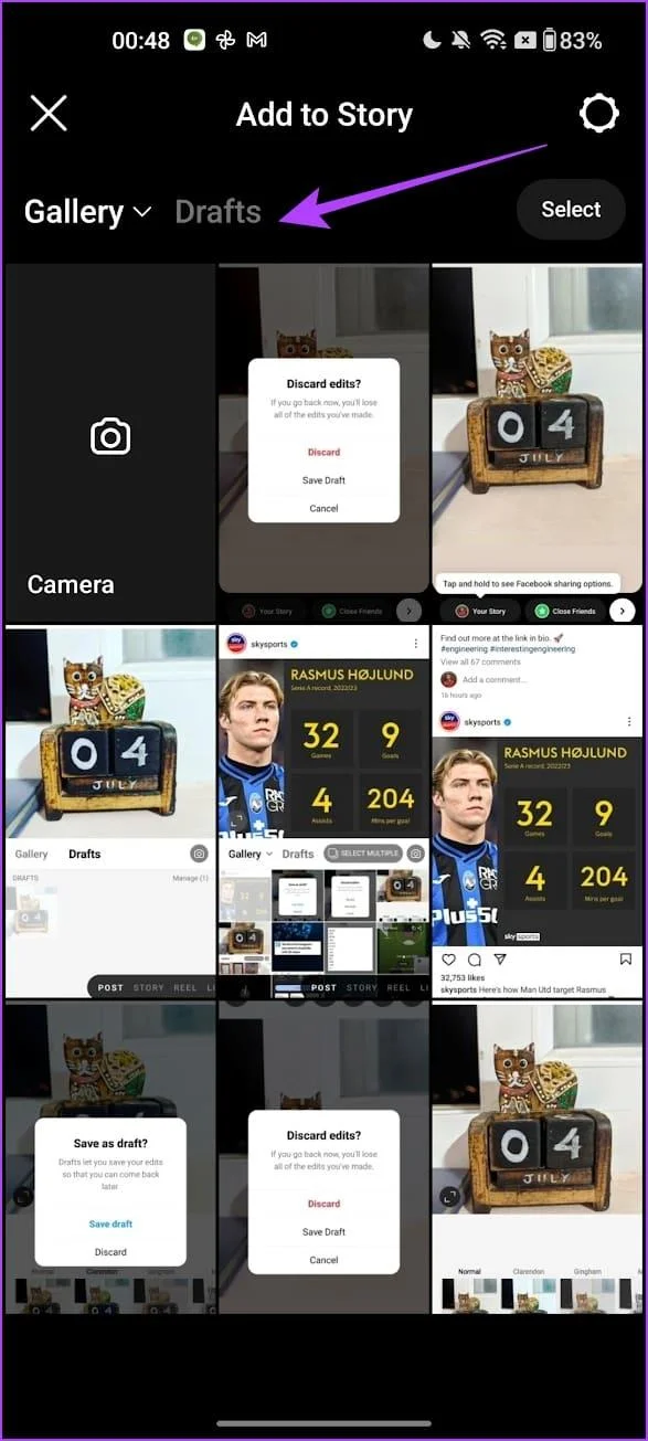 Comment enregistrer, accéder ou supprimer des brouillons sur Instagram