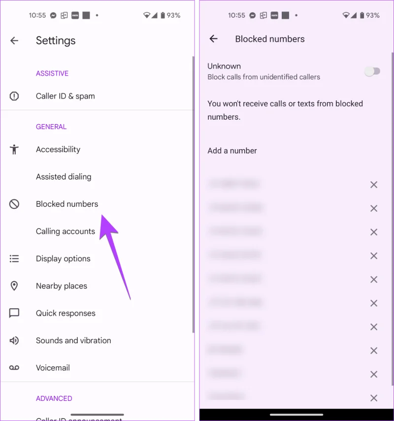 Geblokkeerde berichten bekijken en ophalen op Android (inclusief Samsung)