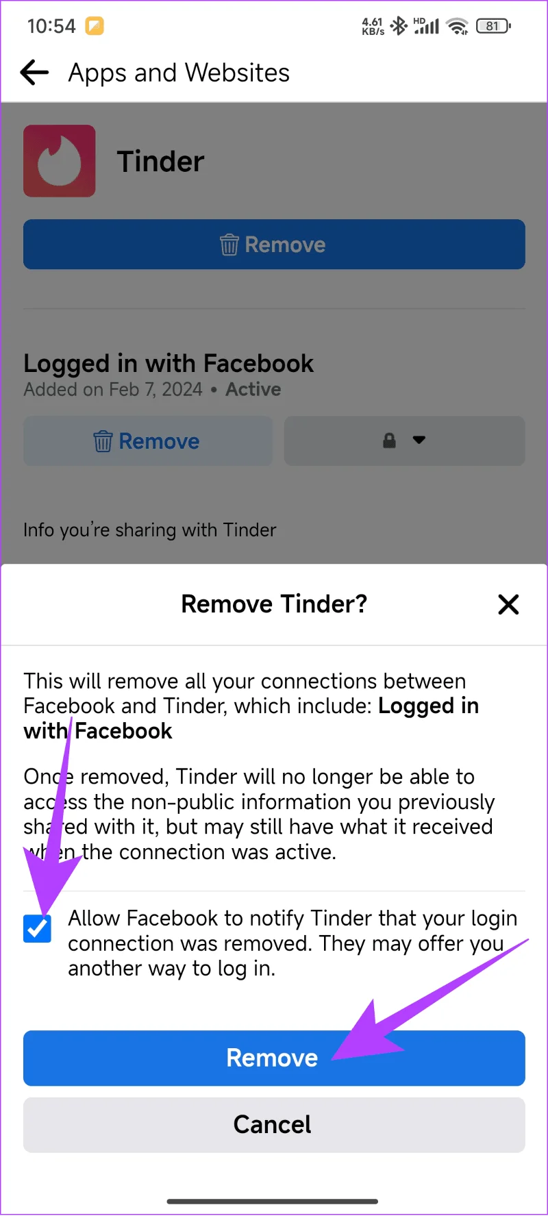 Comment réinitialiser le compte Tinder, les likes, les balayages et les correspondances