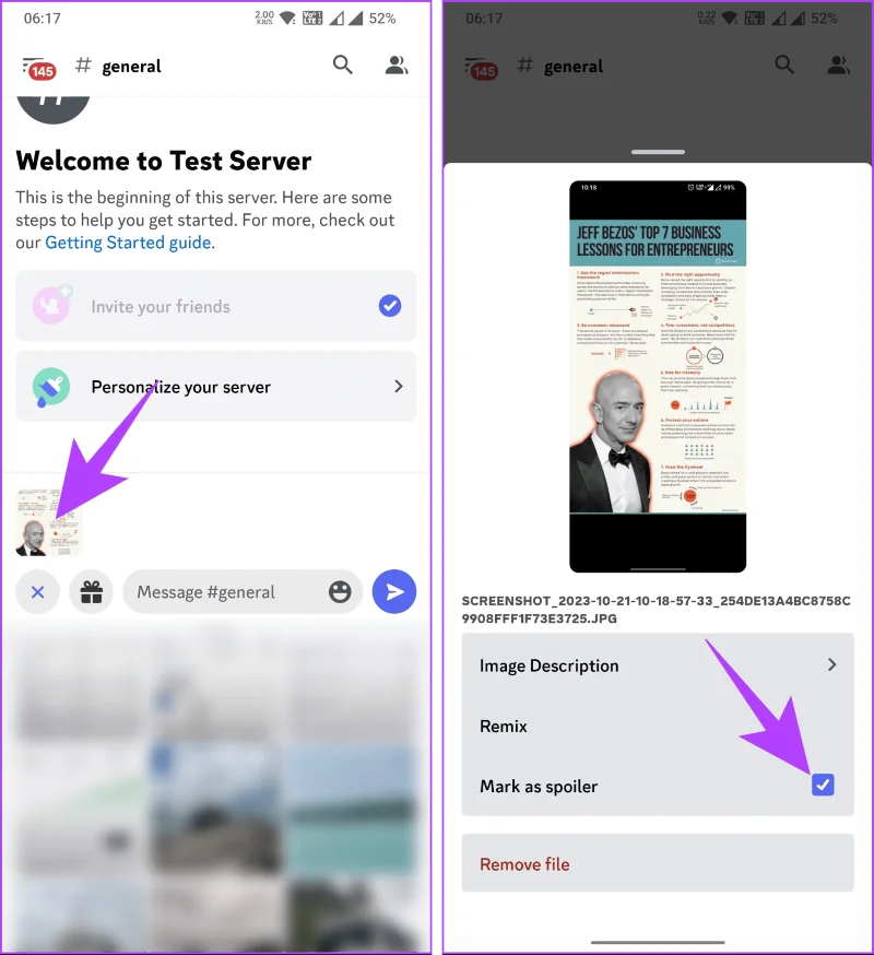 Come creare uno spoiler (testo o immagine) su Discord