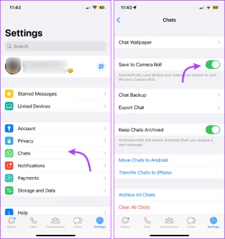 Hoe WhatsApp-afbeeldingen te repareren die niet worden weergegeven in de galerij op iPhone of Android
