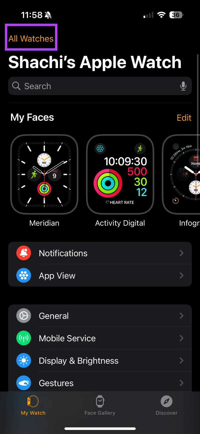 Apple Watch entkoppeln