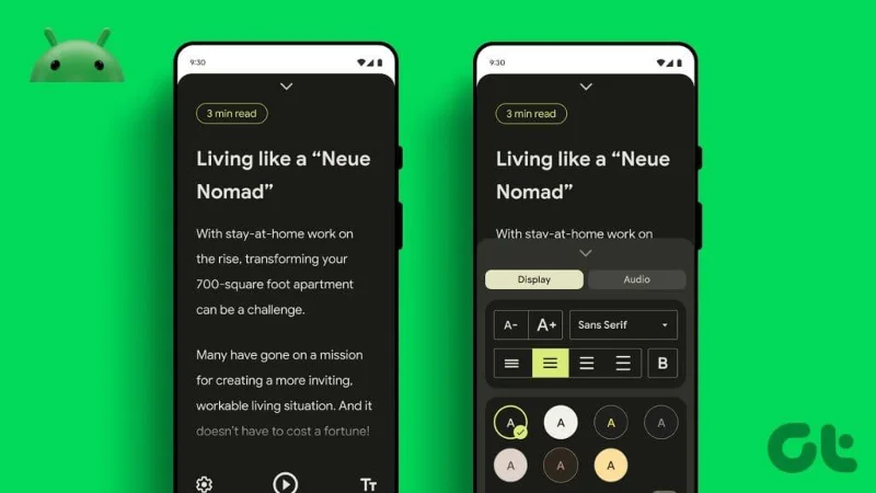 Comment utiliser l'application Mode Lecture sur Android