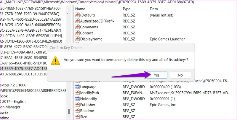 Les 5 meilleures façons de résoudre le problème ne permettent pas de désinstaller Epic Games Launcher de Windows
