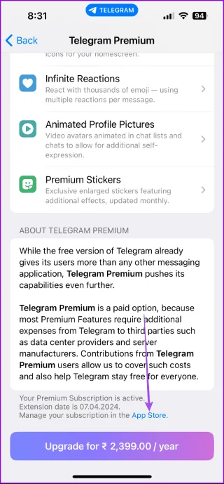 Come annullare l'abbonamento Telegram Premium su qualsiasi dispositivo