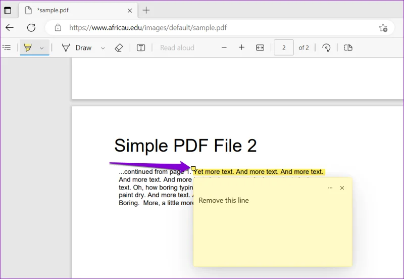 วิธีแก้ไข PDF โดยใช้ตัวแก้ไข PDF ในตัวของ Microsoft Edge