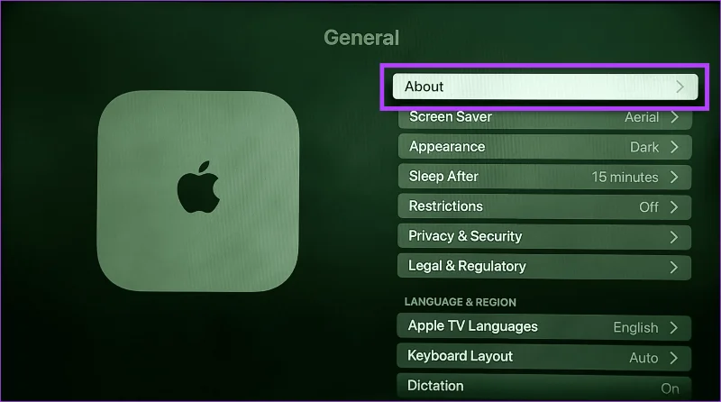 7 façons de trouver le numéro de série de l'Apple TV