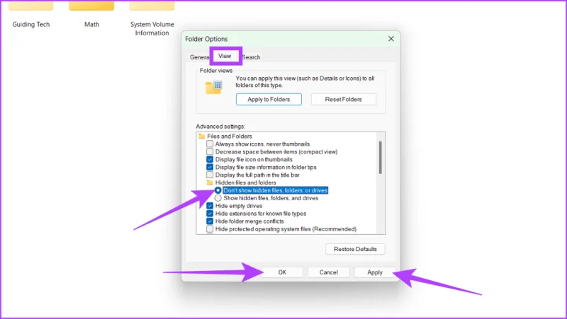 Cómo ocultar archivos y carpetas en Windows 11