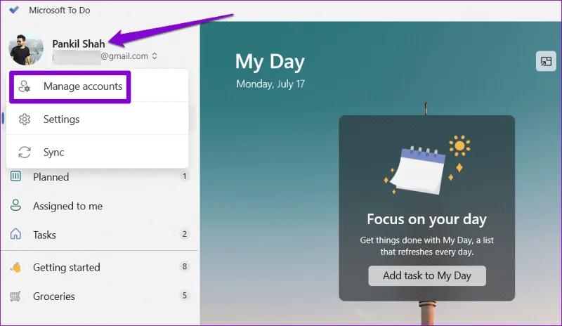 Las 7 mejores formas de arreglar la aplicación Microsoft To Do que no se sincroniza en Windows