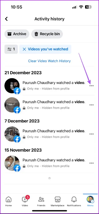 Comment supprimer l'historique de surveillance Facebook sur mobile et ordinateur de bureau