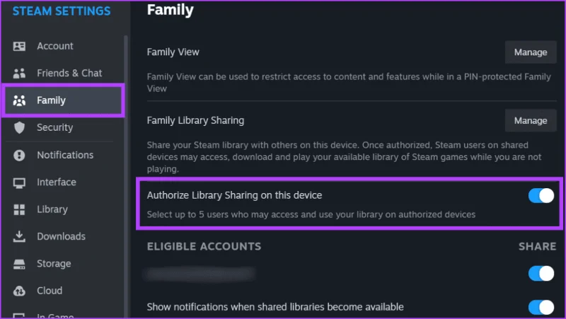 Diez formas de arreglar Steam Family Sharing que no funciona en Windows 11