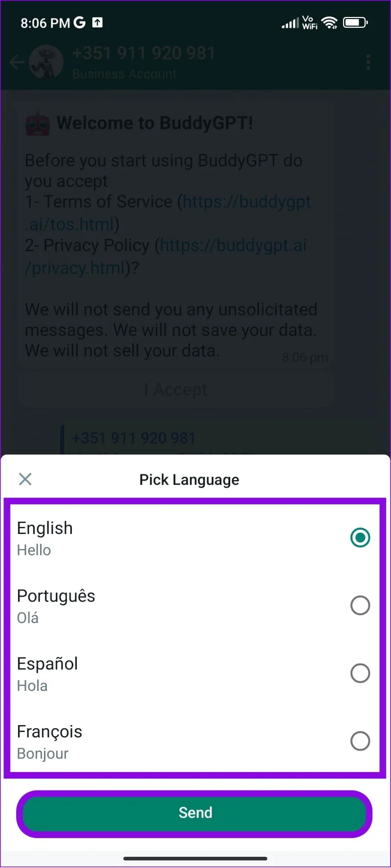 2 semplici modi per utilizzare ChatGPT su WhatsApp