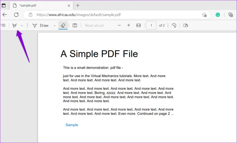 วิธีแก้ไข PDF โดยใช้ตัวแก้ไข PDF ในตัวของ Microsoft Edge