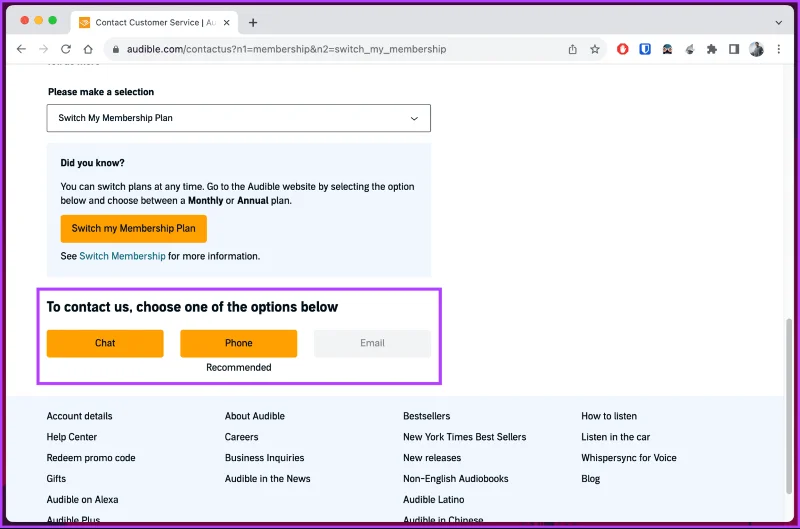 Comment suspendre ou annuler l'abonnement Audible sur n'importe quel appareil