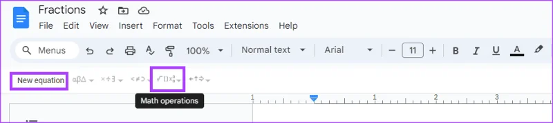 4 meilleures façons de créer une fraction dans Google Docs