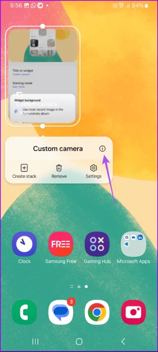 Come aggiungere un widget fotocamera personalizzato sui telefoni Samsung Galaxy