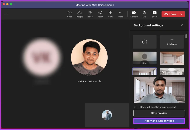 Come cambiare lo sfondo in Microsoft Teams