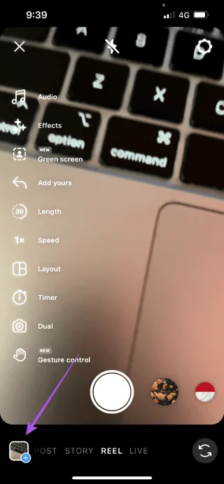 Hoe je een haspel met foto's maakt op Instagram