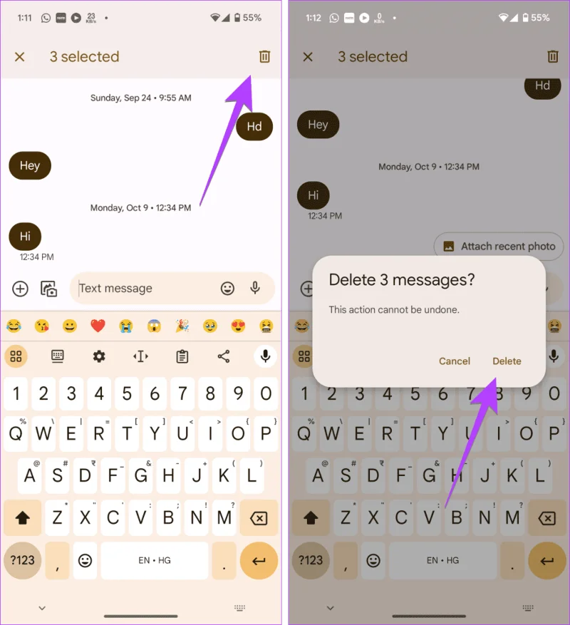 Hoe meerdere of alle tekstberichten op Android te verwijderen