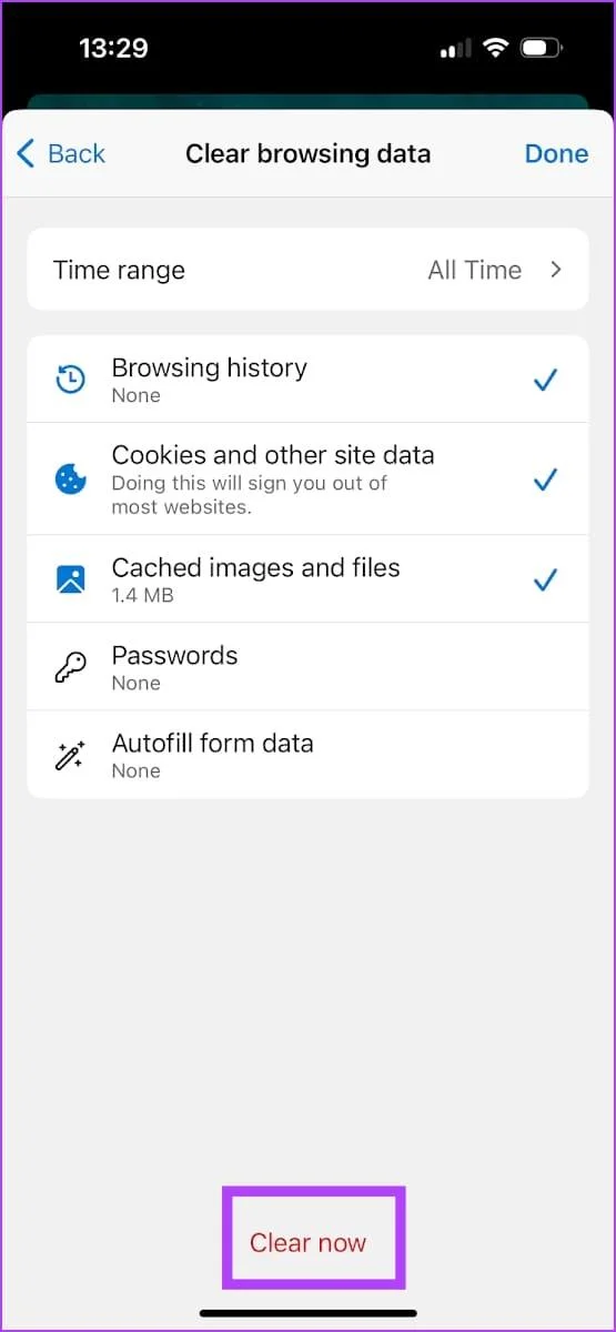 วิธีล้างแคชและคุกกี้บน Microsoft Edge
