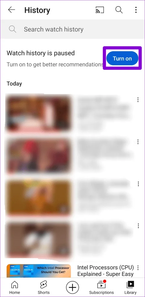 Sete maneiras principais de corrigir o histórico de exibição do YouTube que não funciona