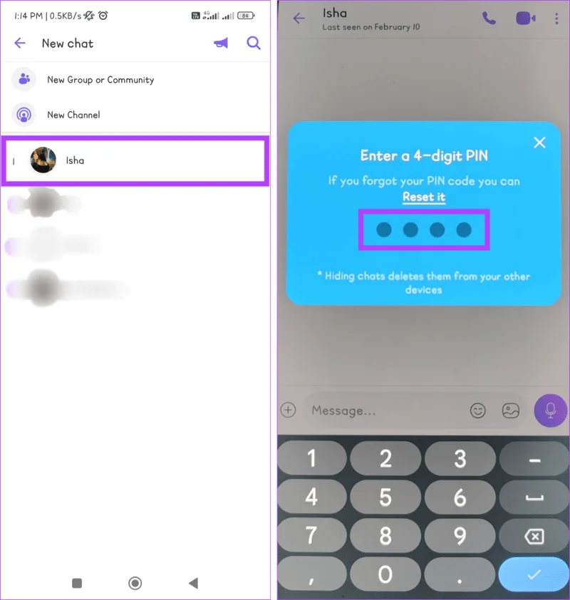 Come nascondere e mostrare le chat di Viber sul cellulare