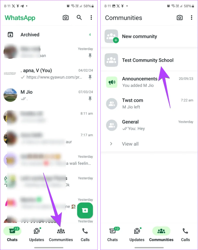 Come eliminare, disattivare o uscire dalla community di WhatsApp