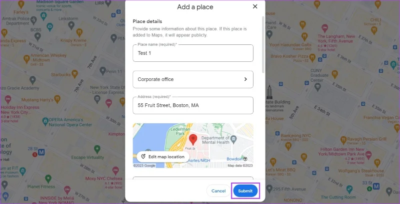 Come aggiungere una posizione o un indirizzo mancante in Google Maps