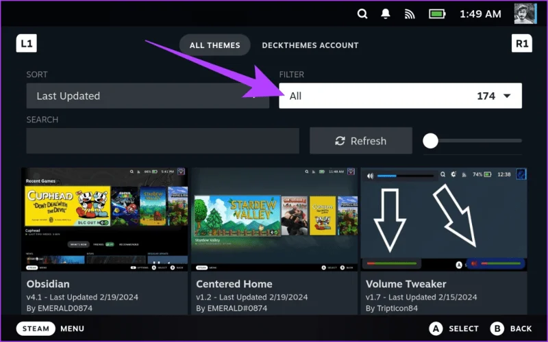 Come cambiare il tema della tastiera su Steam Deck