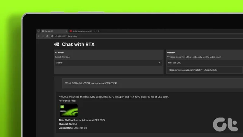 Cómo descargar y usar NVIDIA Chat con RTX en Windows