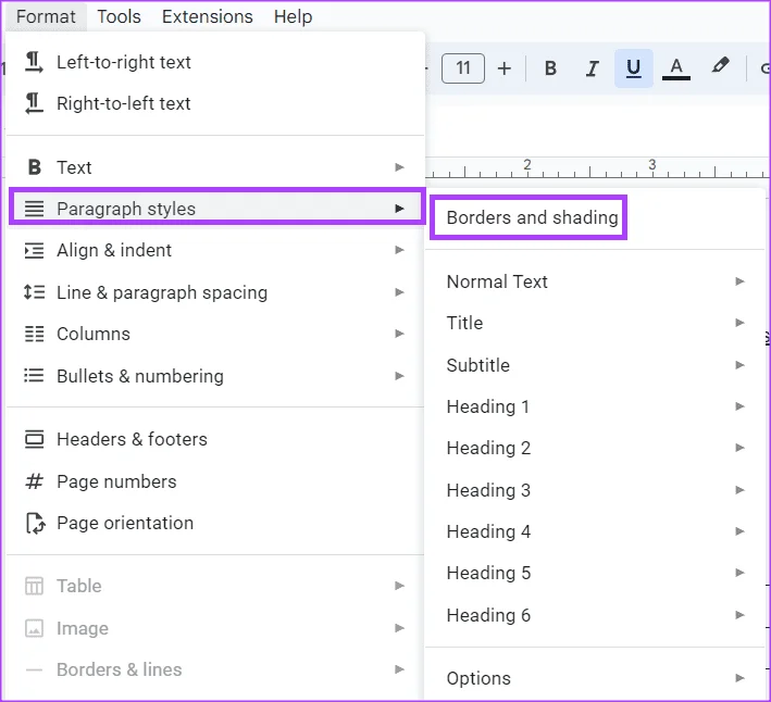 3 meilleures façons de souligner deux fois le texte dans Google Docs