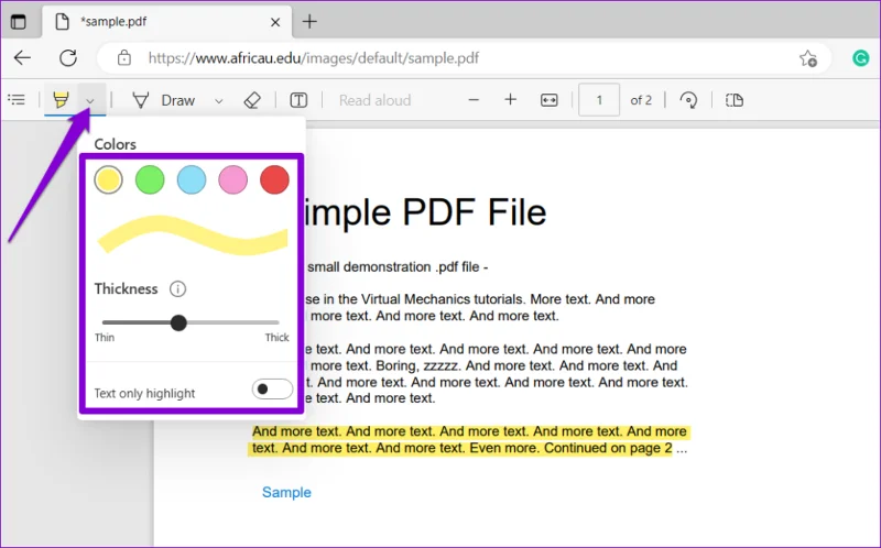 วิธีแก้ไข PDF โดยใช้ตัวแก้ไข PDF ในตัวของ Microsoft Edge