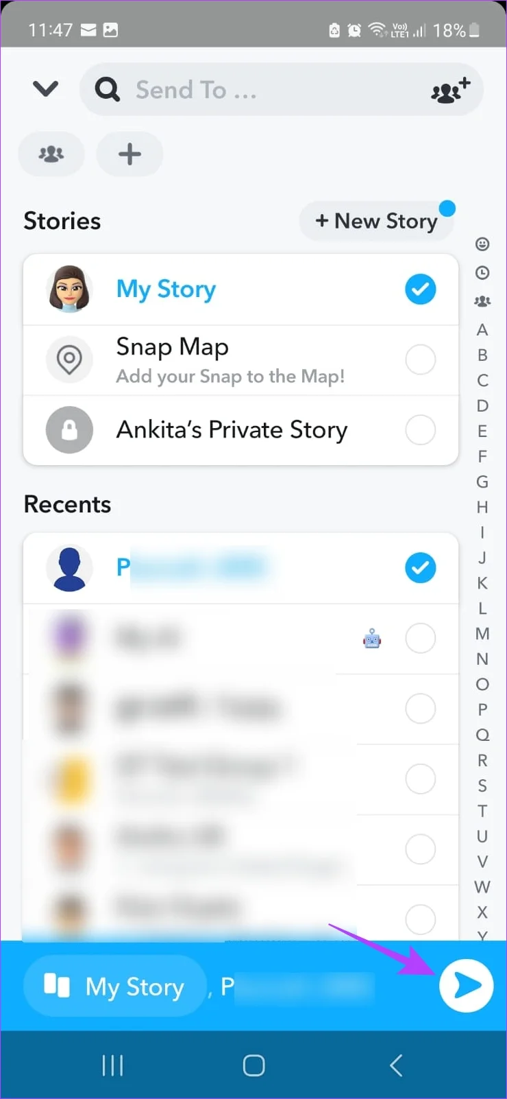 Comment ajouter des photos de pellicule à l'histoire de Snapchat