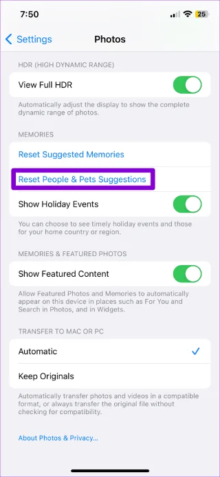 Top 6 oplossingen voor Apple-foto's die geen gezichten herkennen op de iPhone