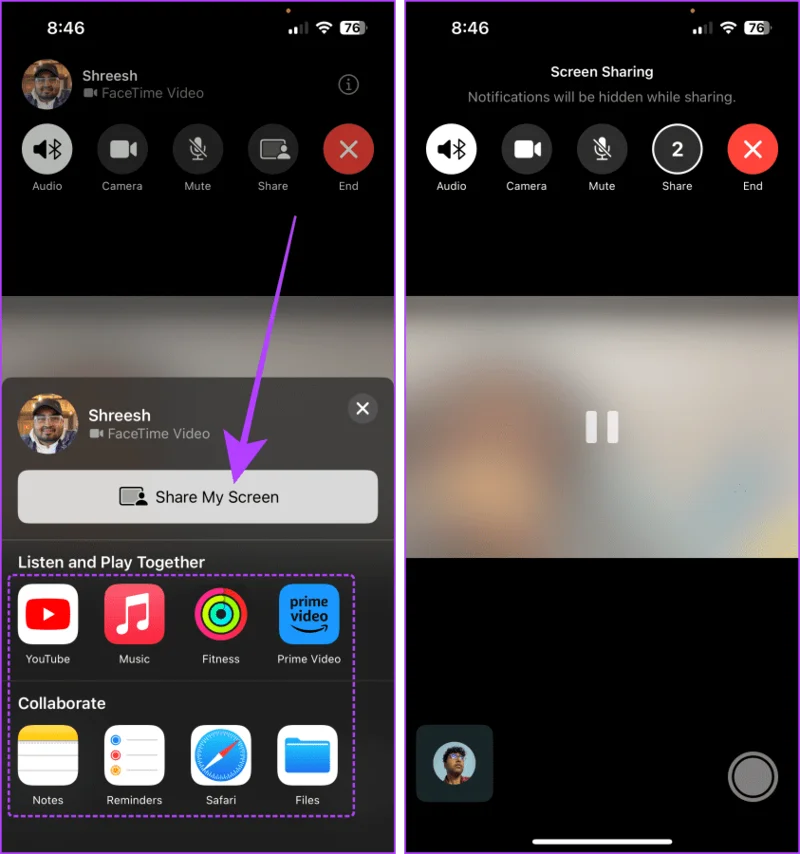 Hoe u uw scherm deelt in FaceTime op iPhone, iPad en Mac