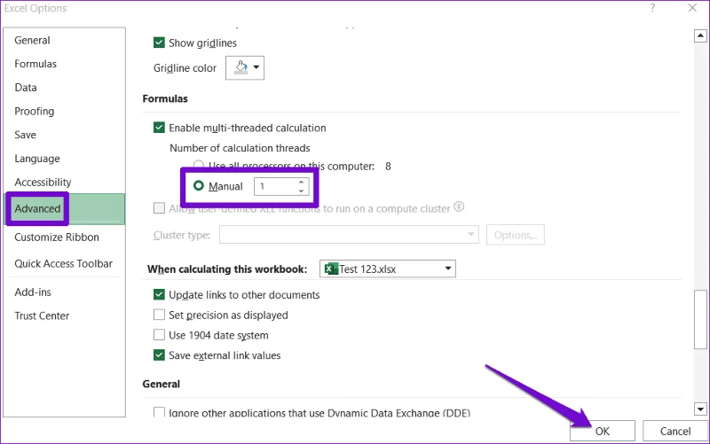 أفضل 6 إصلاحات لخطأ نفاد الموارد في Excel على Windows