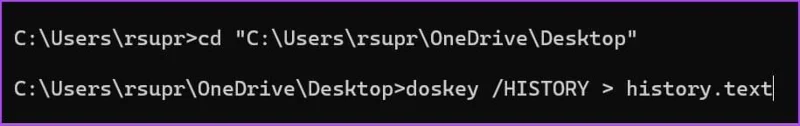 Hoe u de opdrachtpromptgeschiedenis (CMD) op Windows kunt bekijken