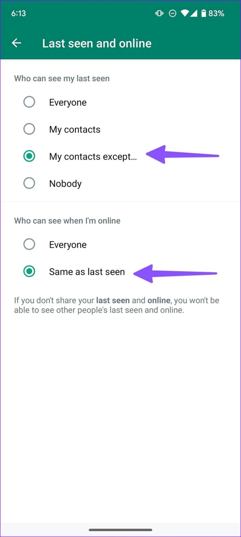 วิธีซ่อนการออนไลน์ล่าสุดและสถานะออนไลน์ใน WhatsApp บนมือถือและเดสก์ท็อป