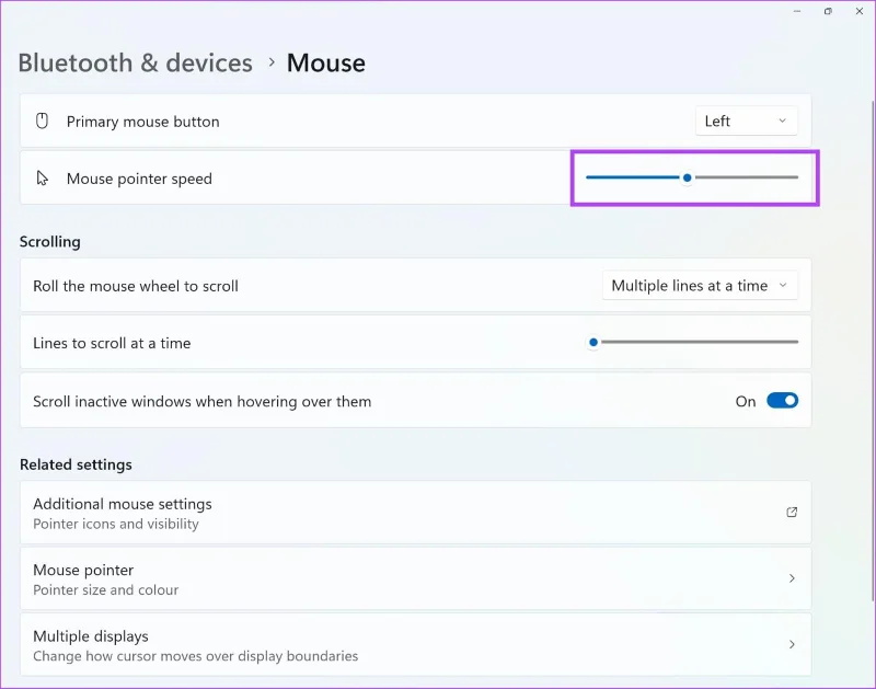 Cómo deshabilitar la aceleración del mouse en Windows