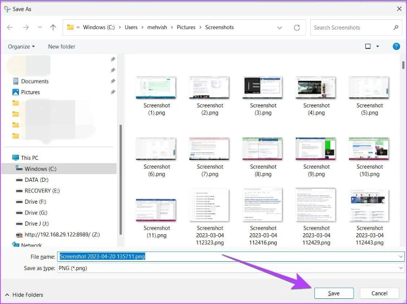 Où trouver des captures d'écran sur Windows 11 et 10