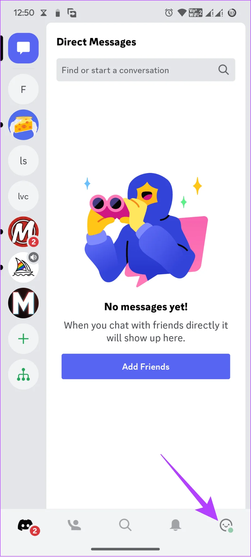 Connexions sur mobile