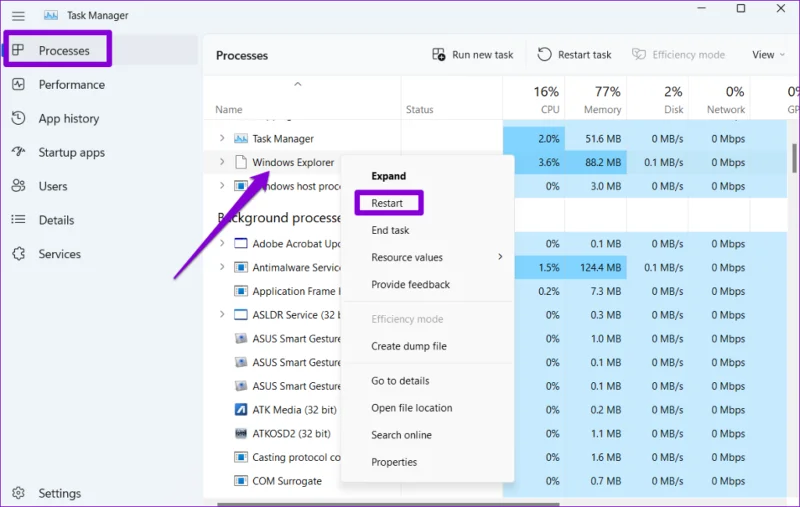 Las 6 soluciones principales para el calendario de la barra de tareas que no se abre en Windows 11