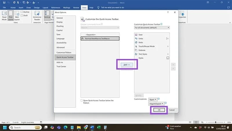 Hoe een macro te maken in Word