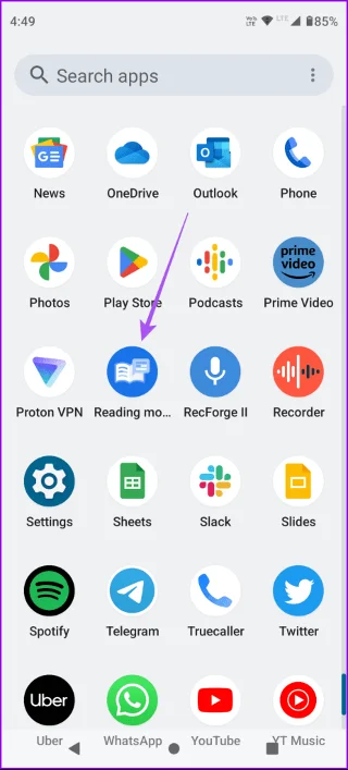 Hoe de leesmodus-app op Android te gebruiken