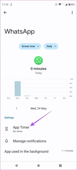 App-limieten instellen op Android